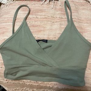 Sage green never actually worn Brandy top
